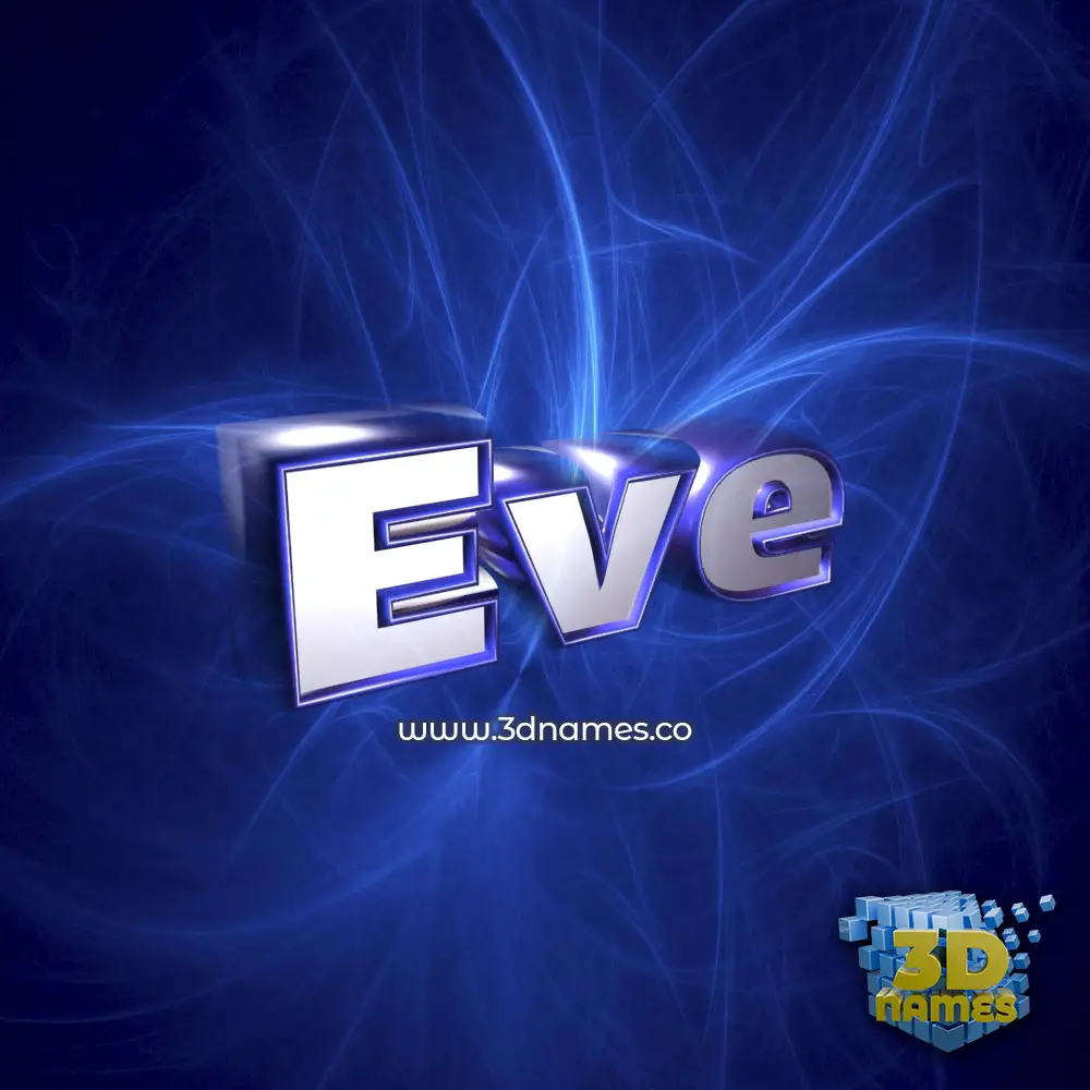 eve in Plasma style - 3D name wallpaper