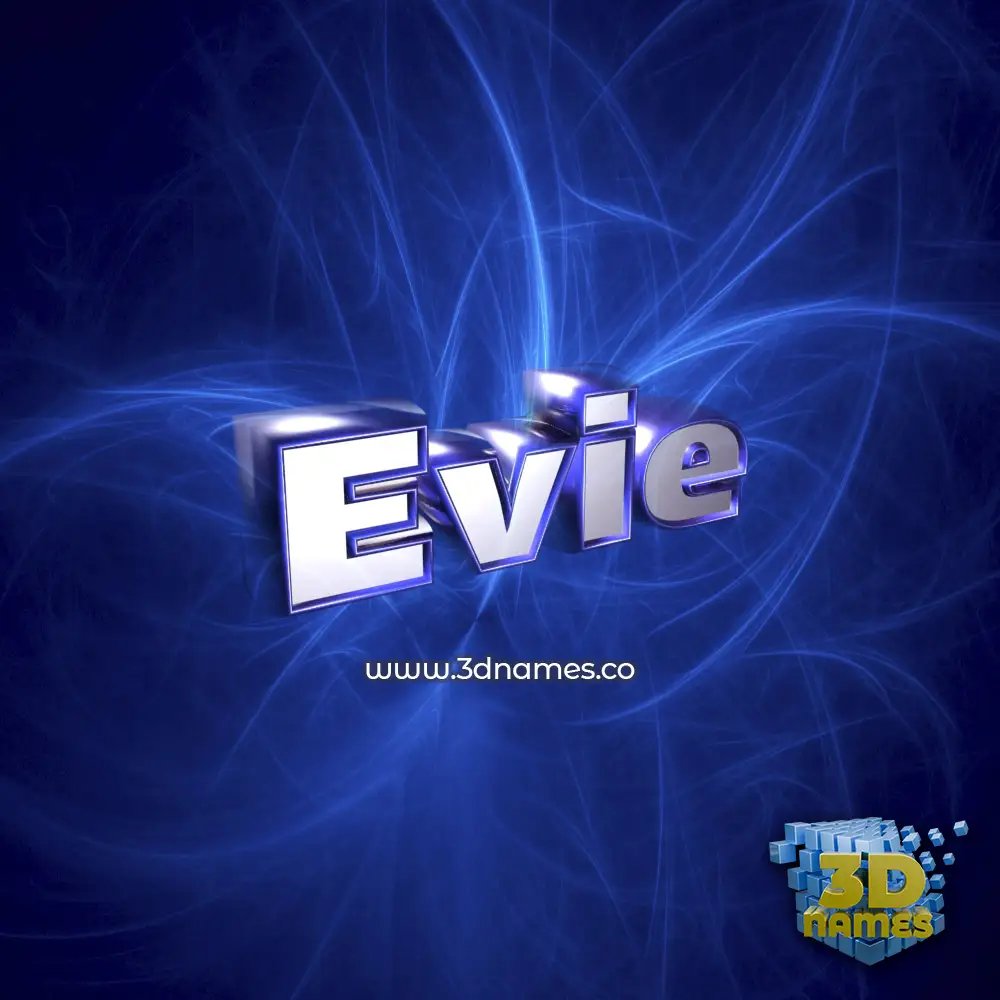 evie in Plasma style - 3D name wallpaper