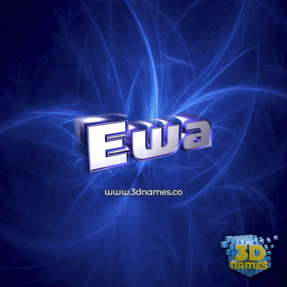 ewa in Plasma style - 3D name wallpaper