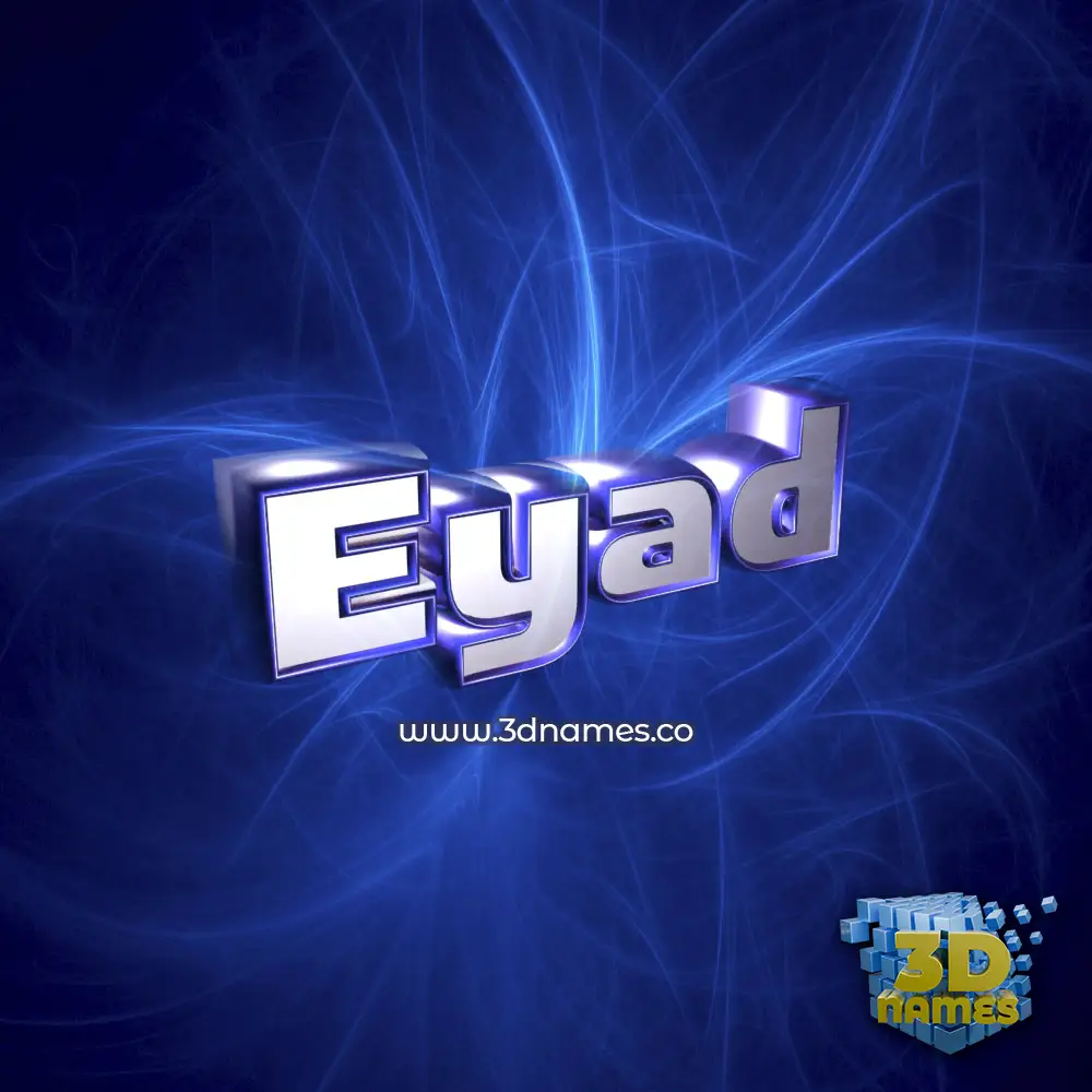 eyad in Plasma style - 3D name wallpaper