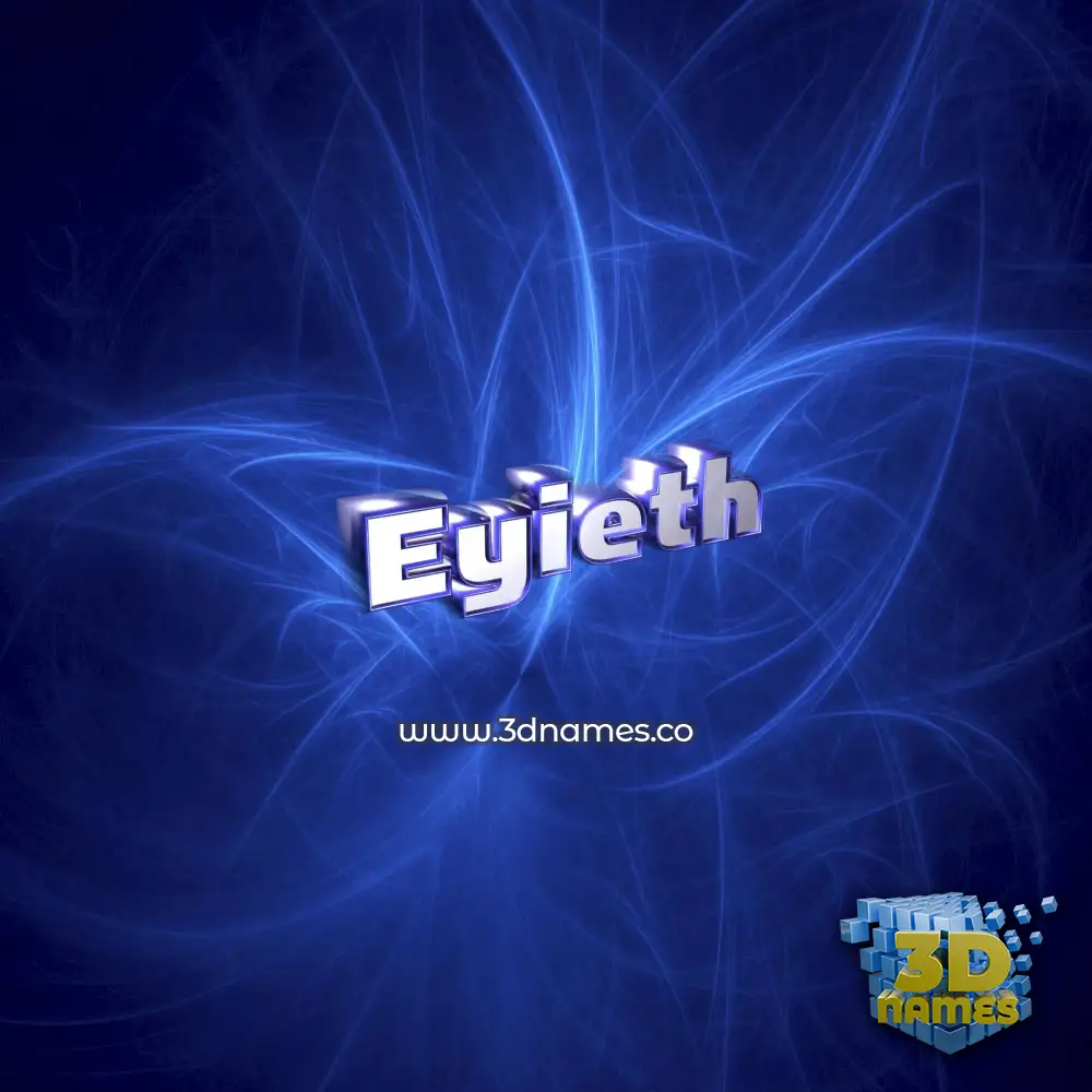 eyieth in Plasma style - 3D name wallpaper