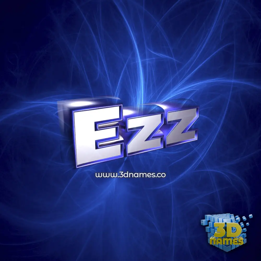 ezz in Plasma style - 3D name wallpaper