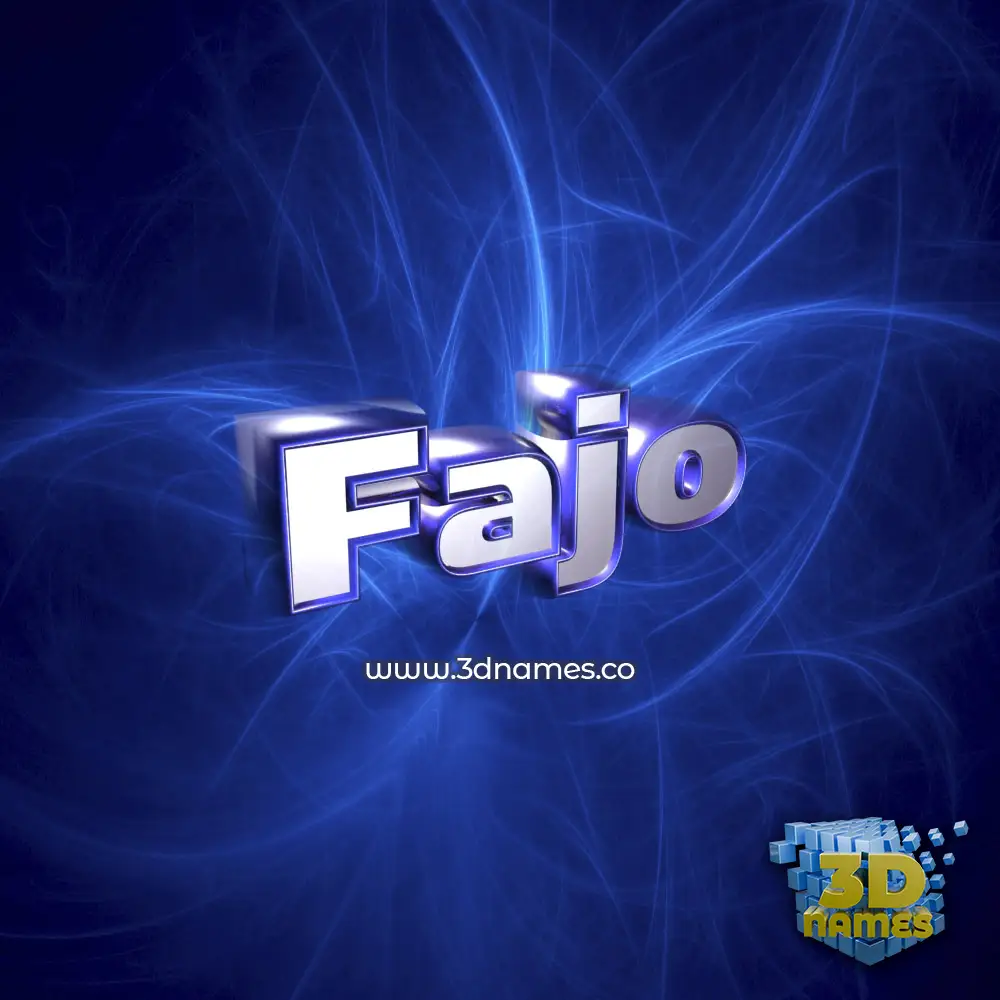 fajo in Plasma style - 3D name wallpaper