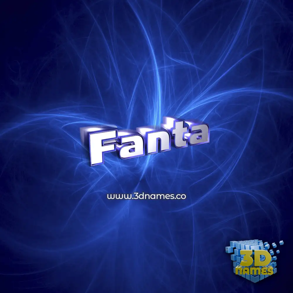 fanta in Plasma style - 3D name wallpaper