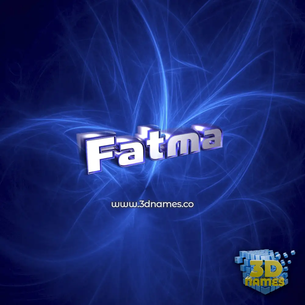 fatma in Plasma style - 3D name wallpaper