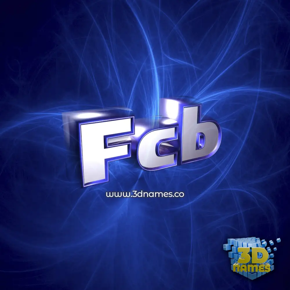 fcb in Plasma style - 3D name wallpaper