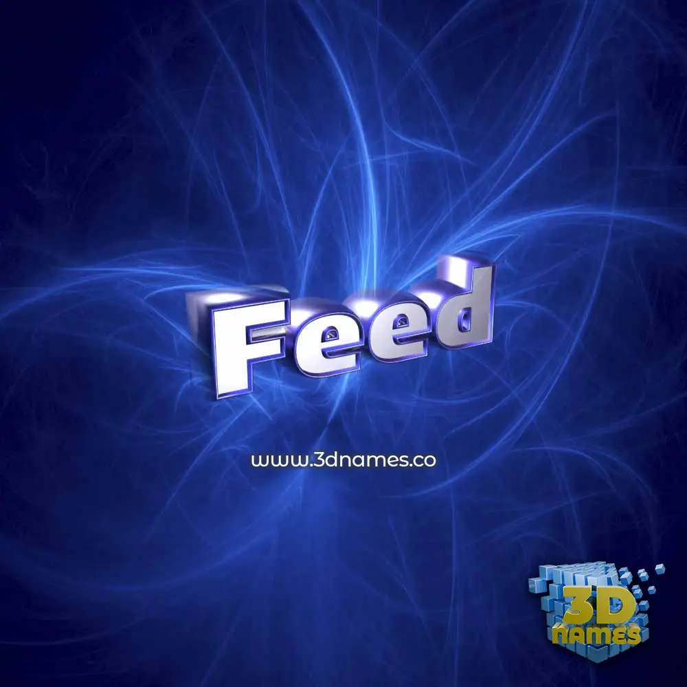 feed in Plasma style - 3D name wallpaper