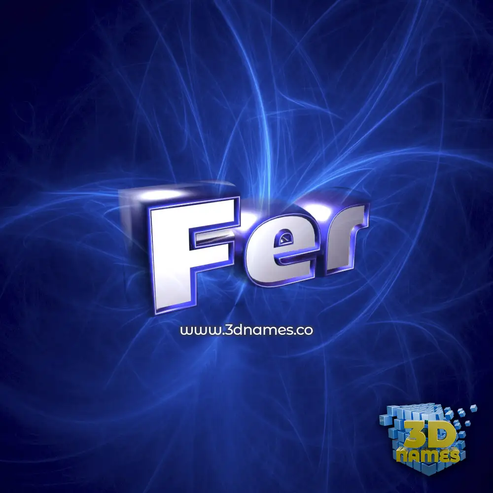fer in Plasma style - 3D name wallpaper