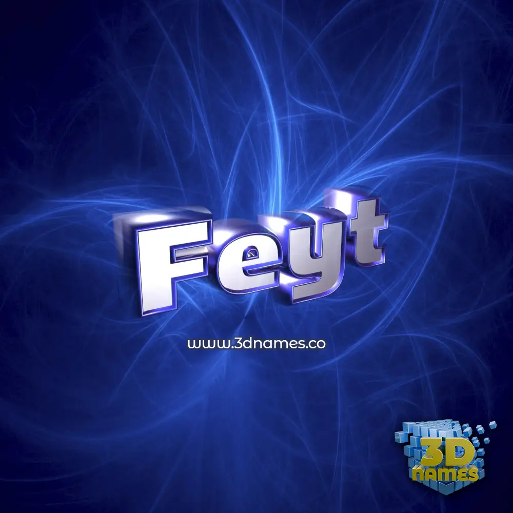 feyt in Plasma style - 3D name wallpaper