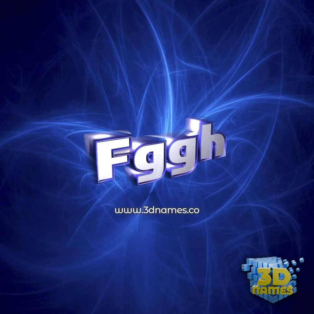 fggh in Plasma style - 3D name wallpaper