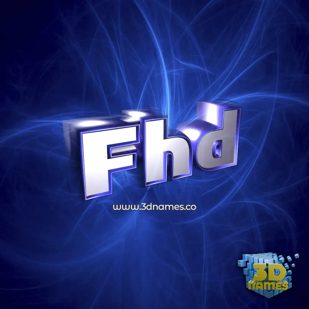 fhd in Plasma style - 3D name wallpaper