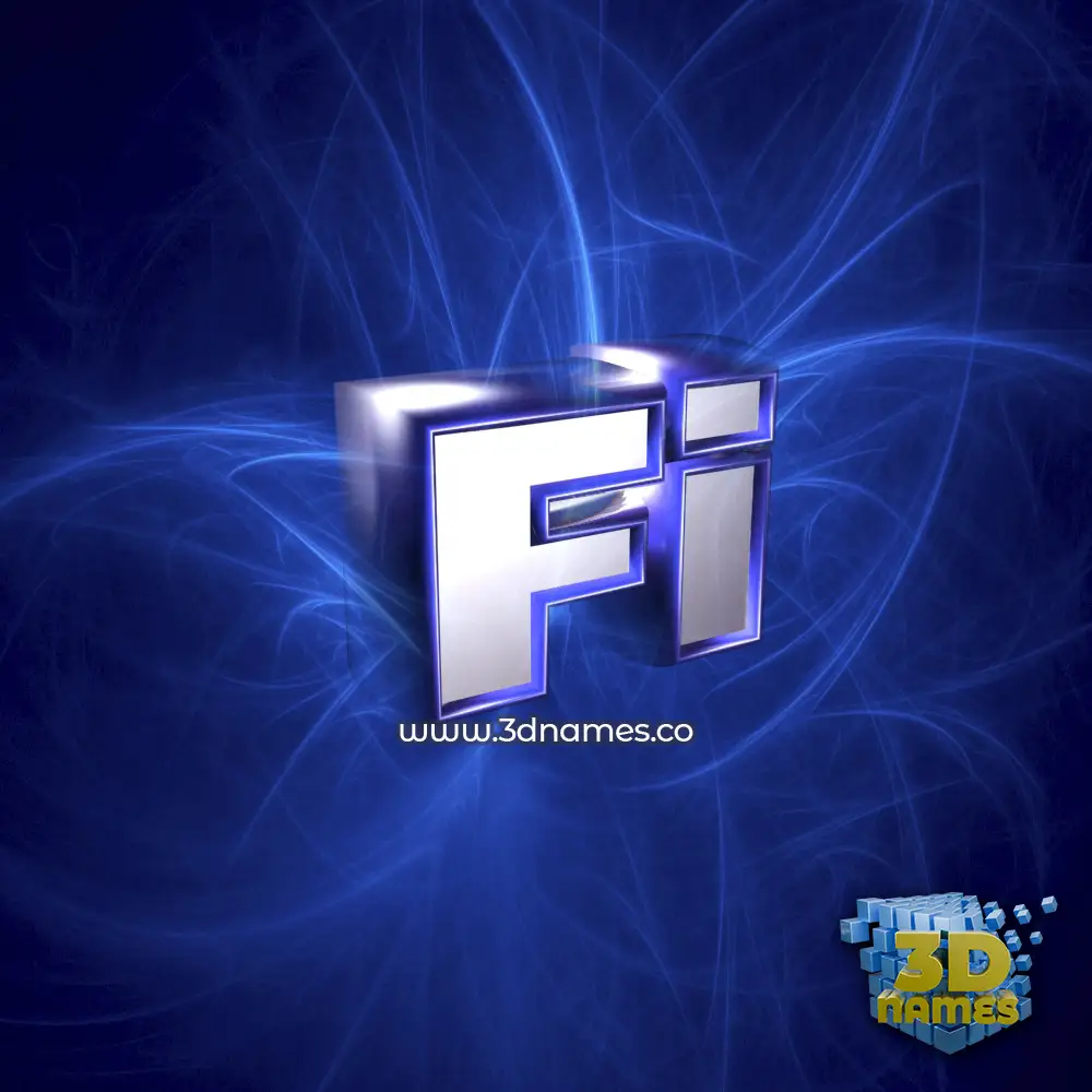 fi in Plasma style - 3D name wallpaper