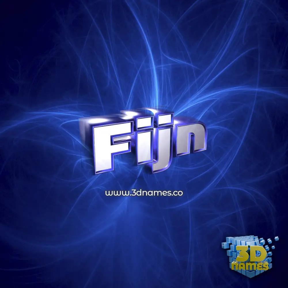 fijn in Plasma style - 3D name wallpaper