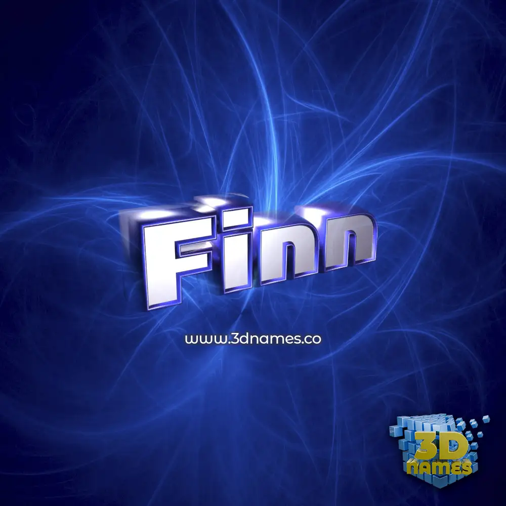 finn in Plasma style - 3D name wallpaper