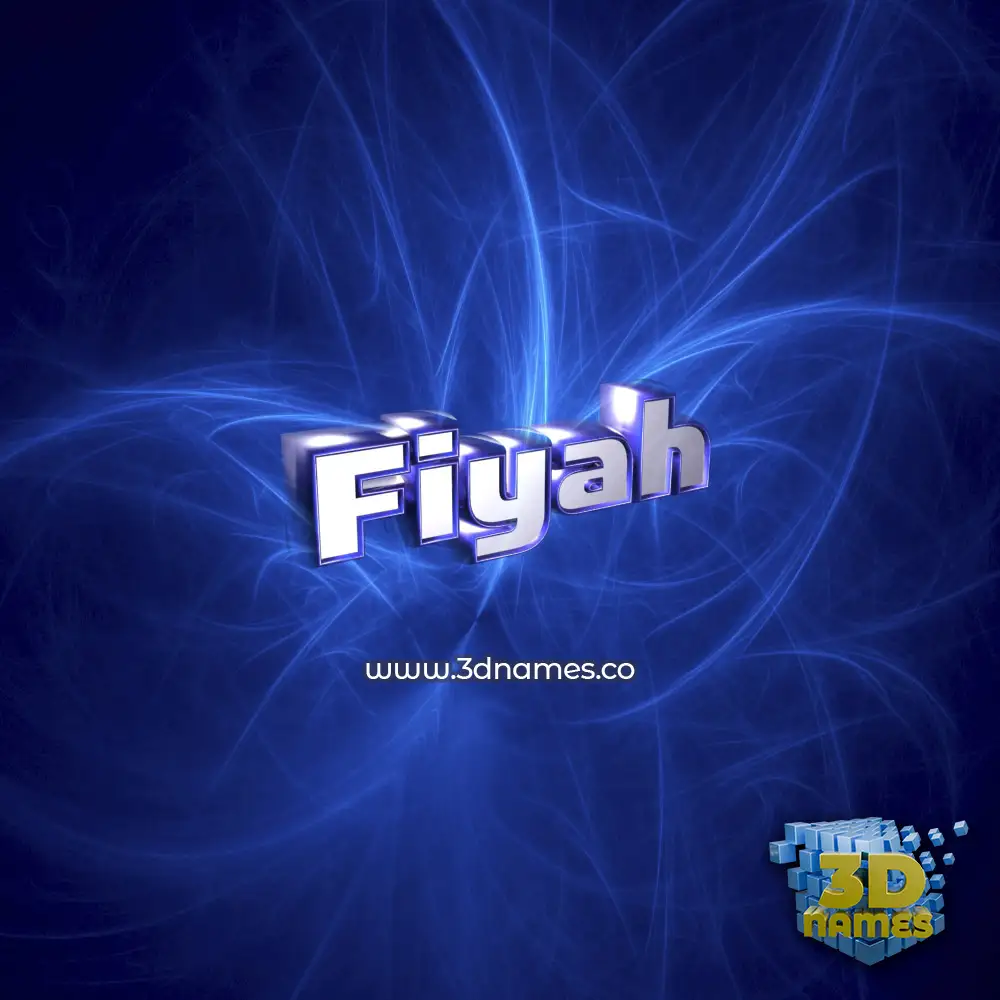 fiyah in Plasma style - 3D name wallpaper