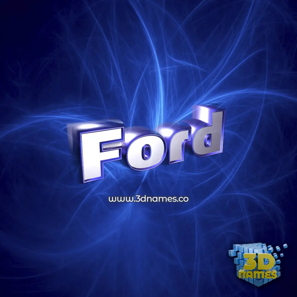 ford in Plasma style - 3D name wallpaper