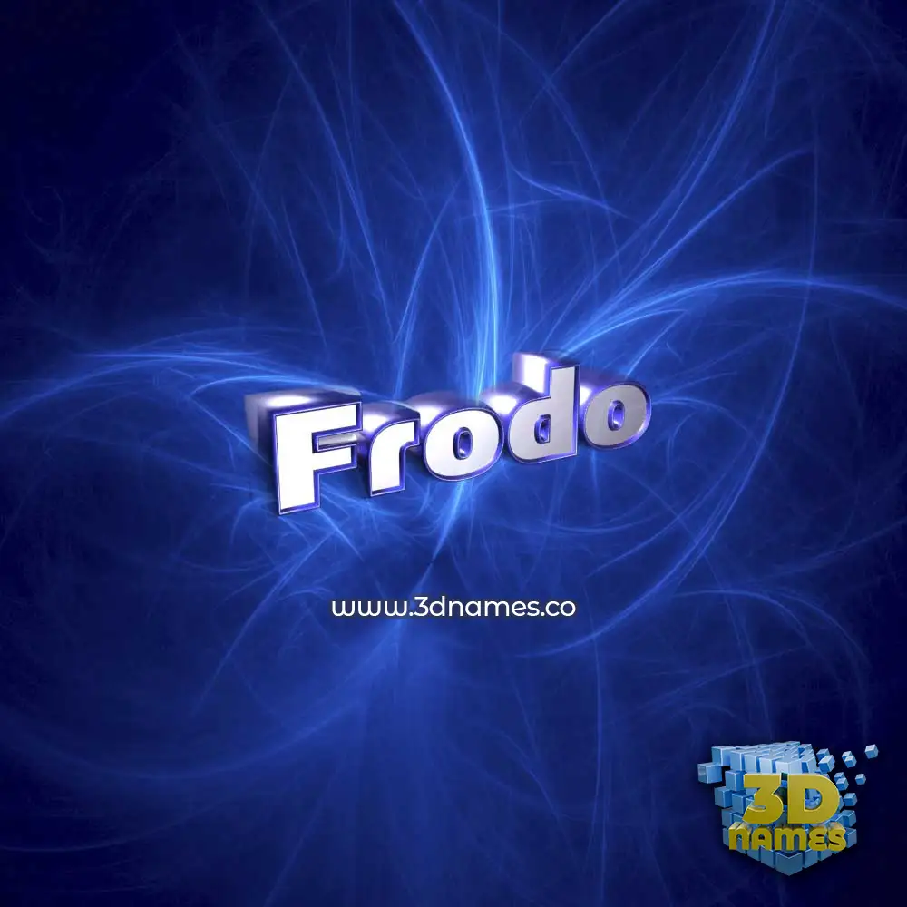 frodo in Plasma style - 3D name wallpaper