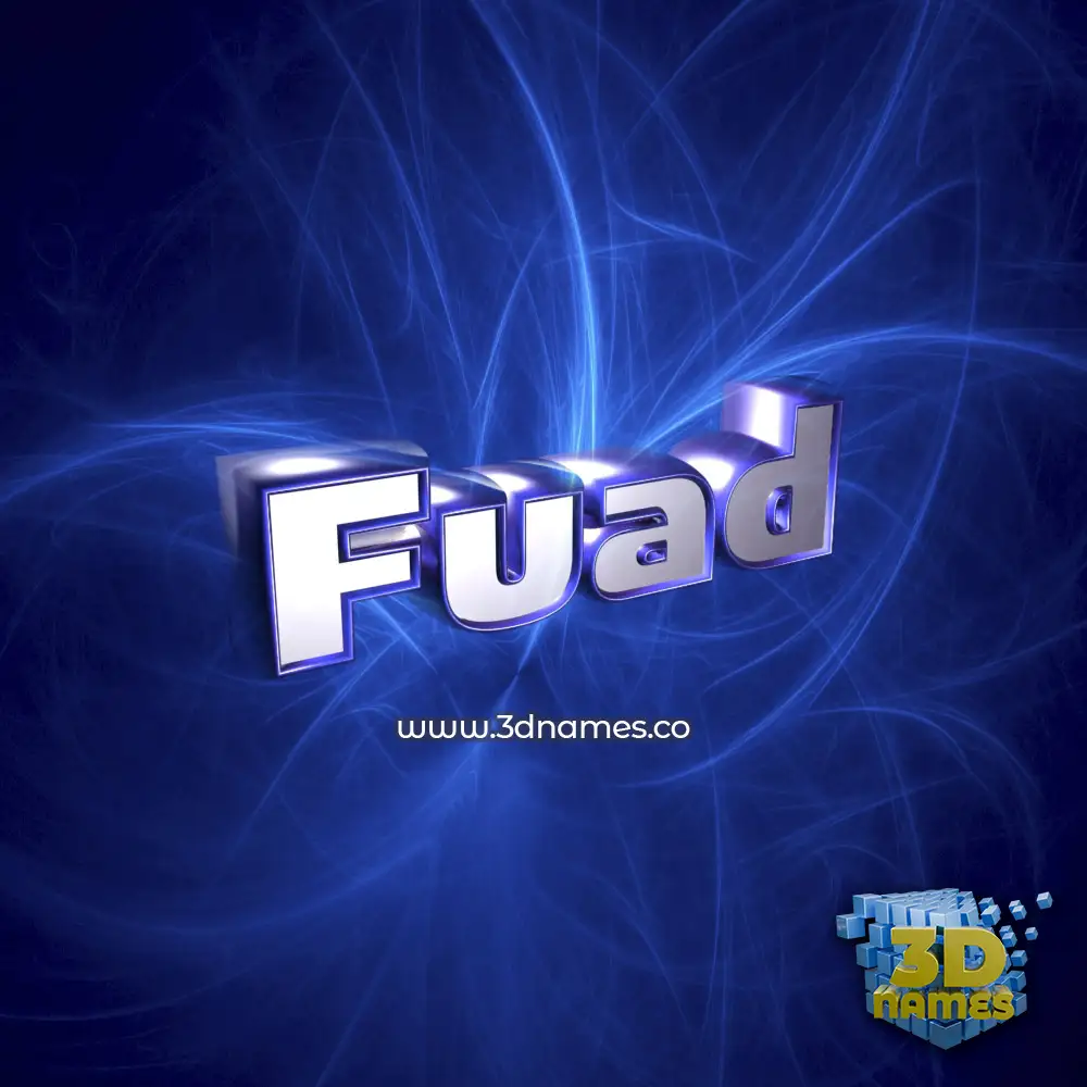 fuad in Plasma style - 3D name wallpaper