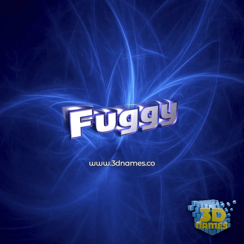 fuggy in Plasma style - 3D name wallpaper