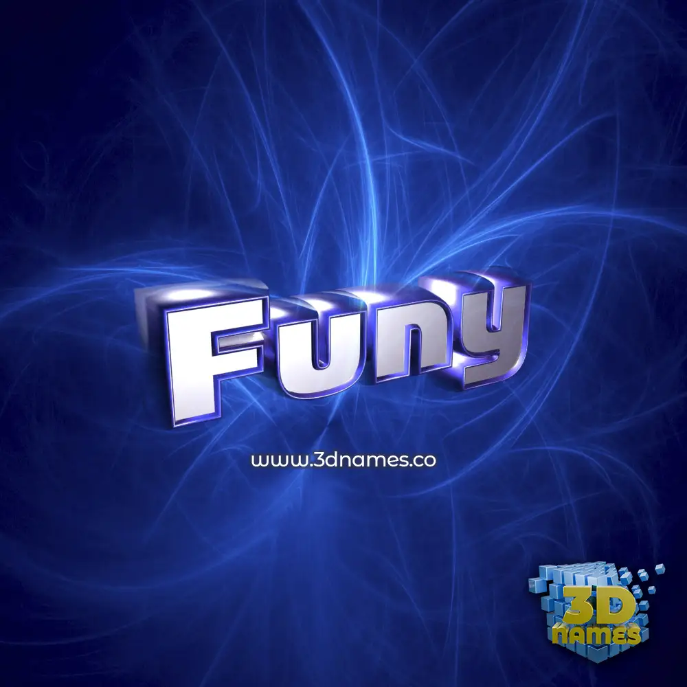 funy in Plasma style - 3D name wallpaper