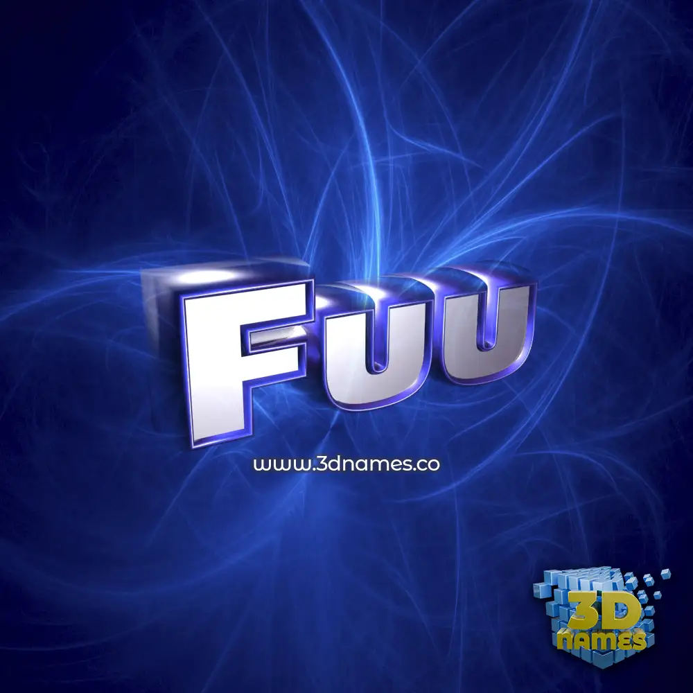 fuu in Plasma style - 3D name wallpaper