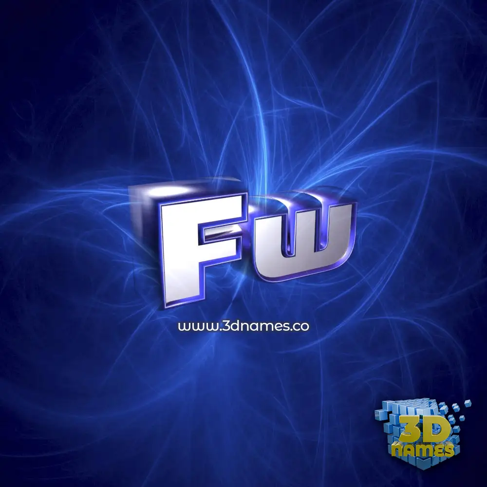 fw in Plasma style - 3D name wallpaper