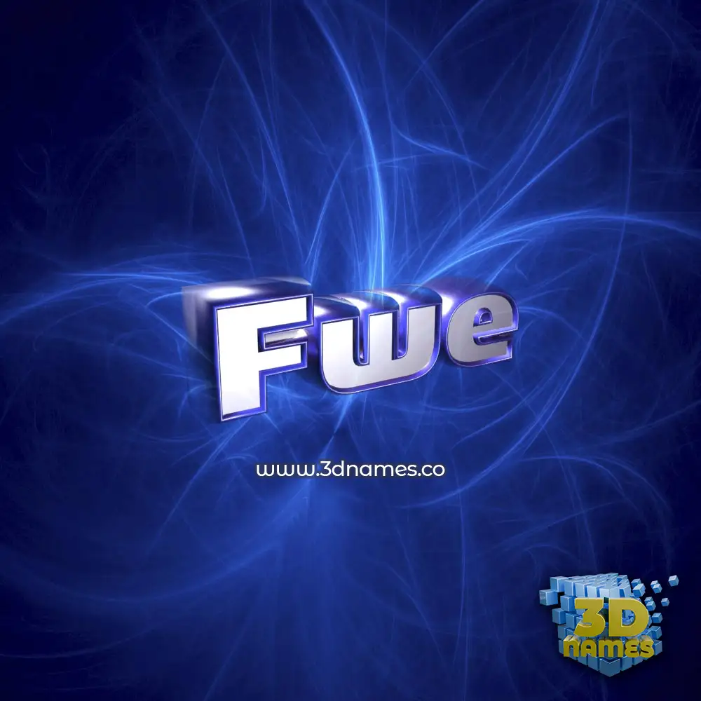 fwe in Plasma style - 3D name wallpaper