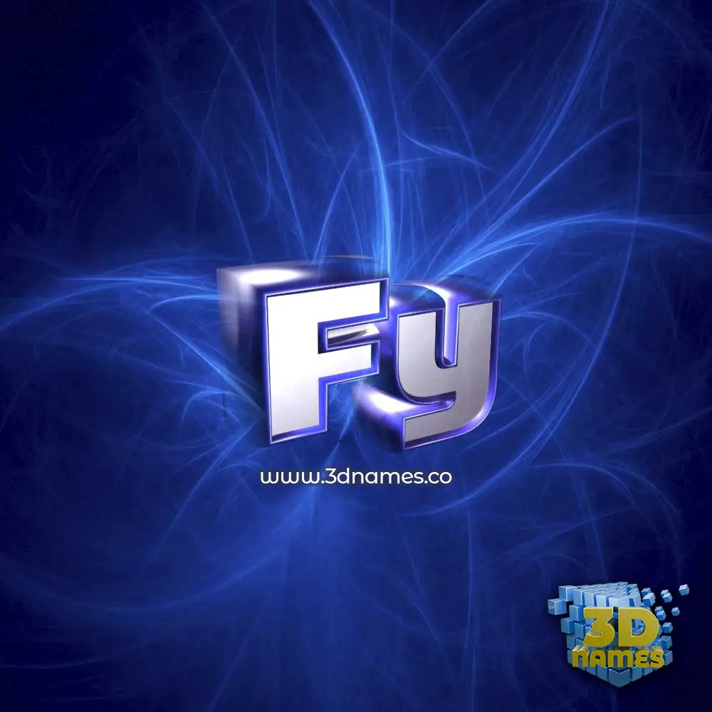fy in Plasma style - 3D name wallpaper