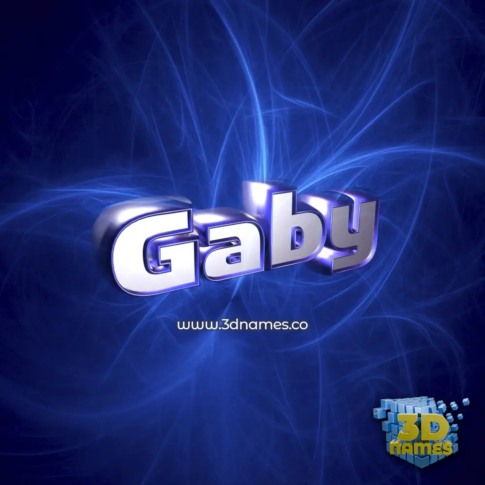 gaby in Plasma style - 3D name wallpaper
