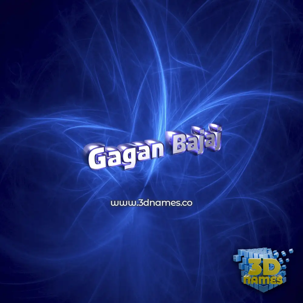 gagan bajaj in Plasma style - 3D name wallpaper