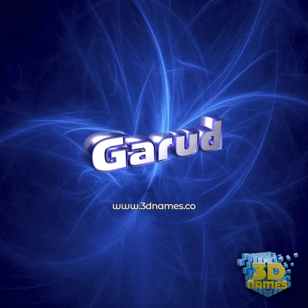 garud in Plasma style - 3D name wallpaper