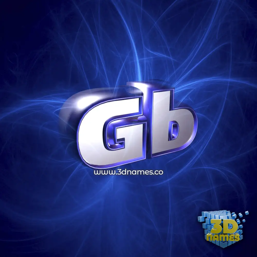 gb in Plasma style - 3D name wallpaper