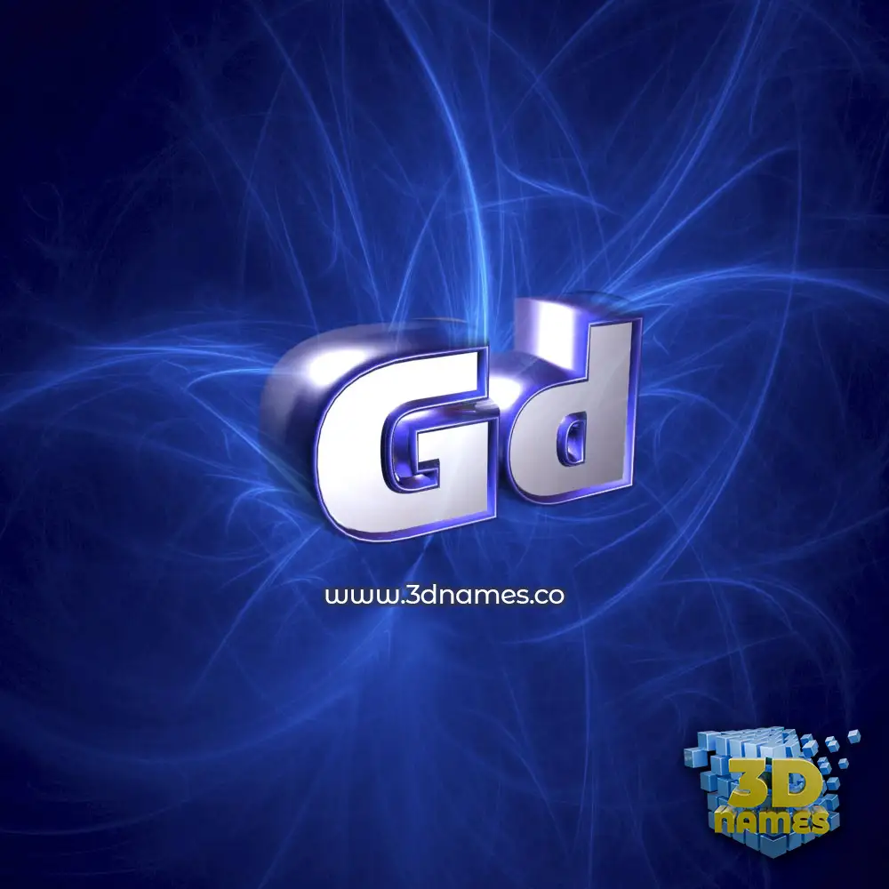 gd in Plasma style - 3D name wallpaper