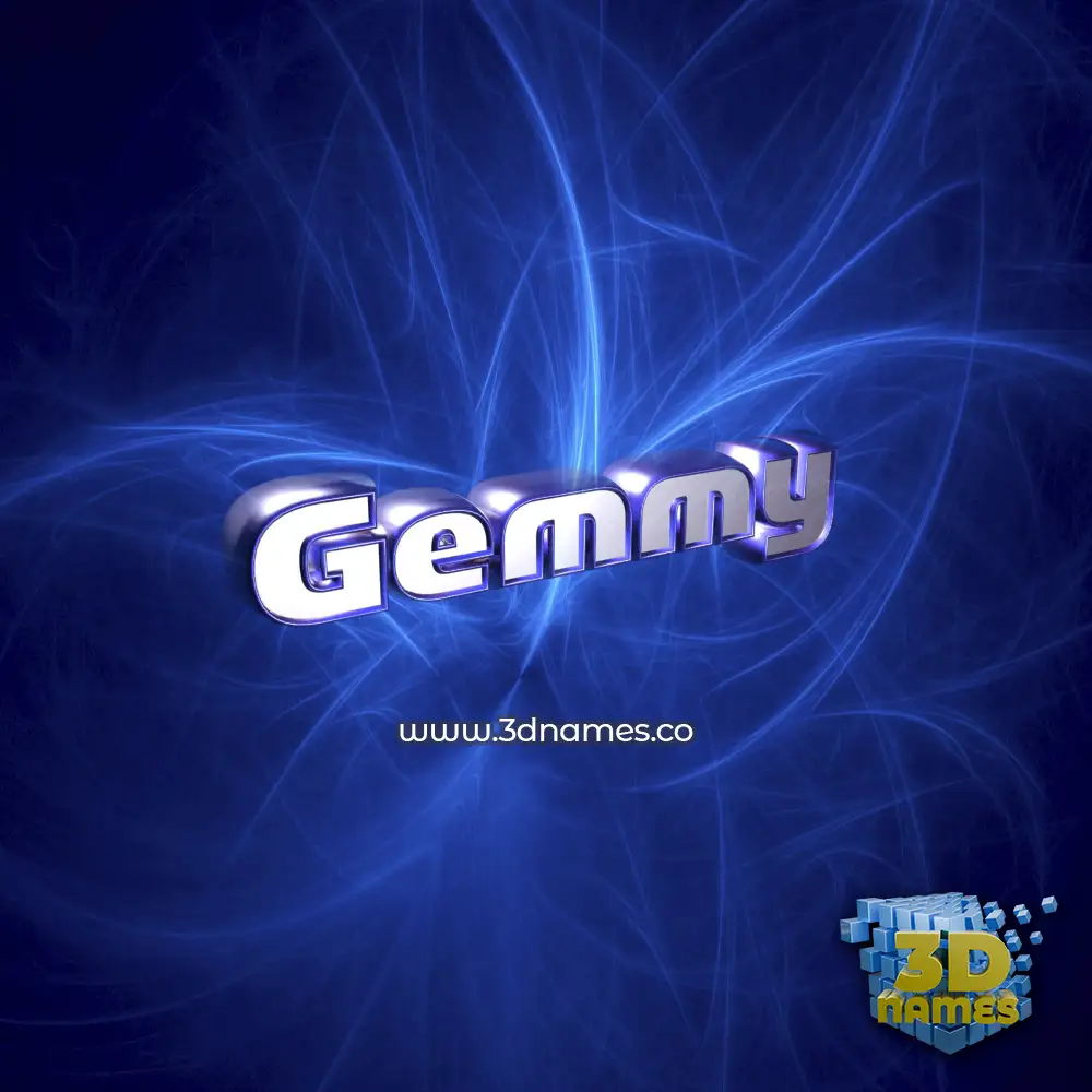 gemmy in Plasma style - 3D name wallpaper