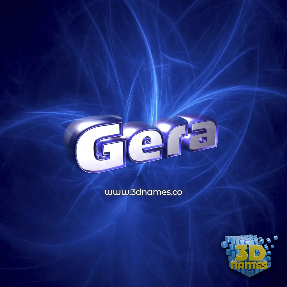 gera in Plasma style - 3D name wallpaper