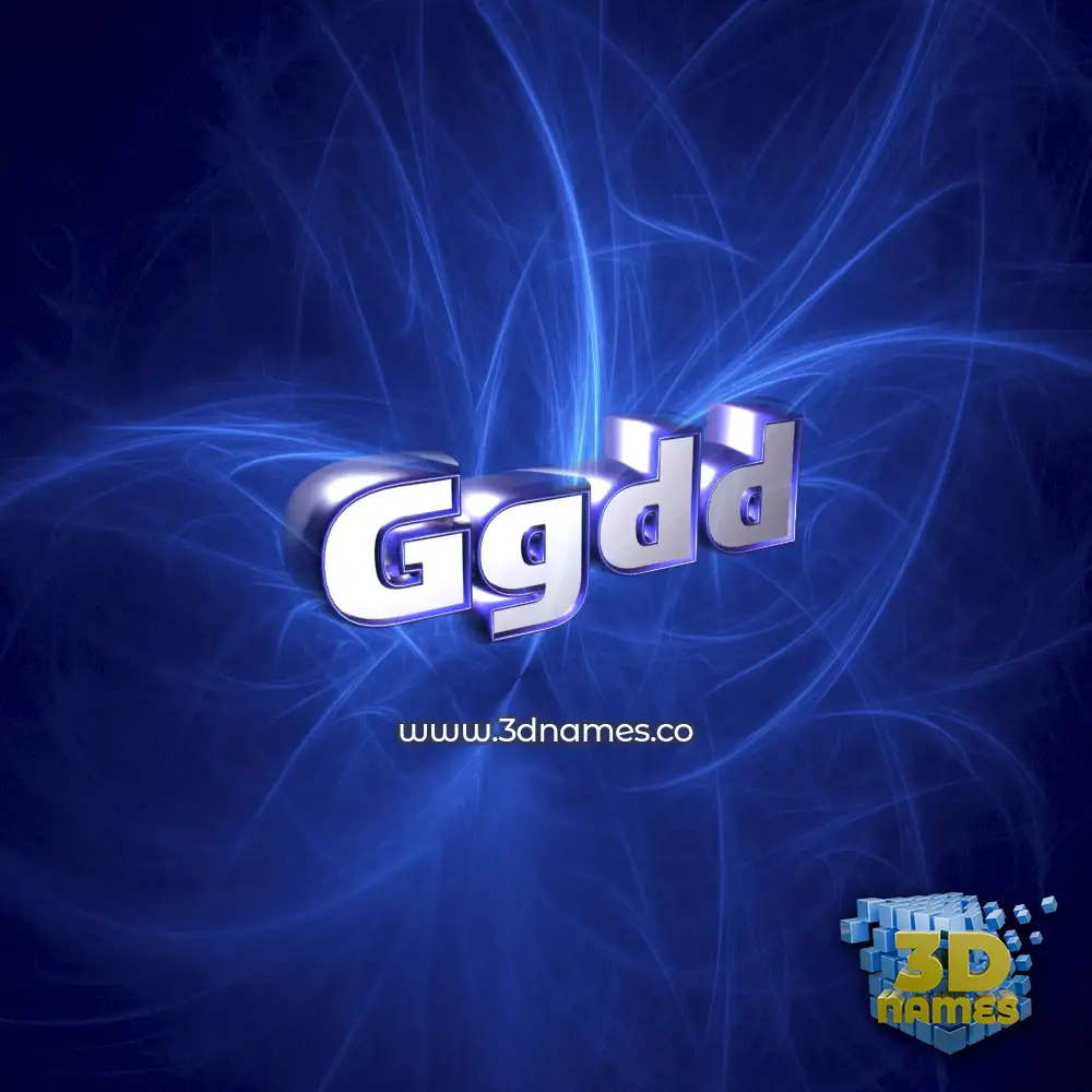 ggdd in Plasma style - 3D name wallpaper