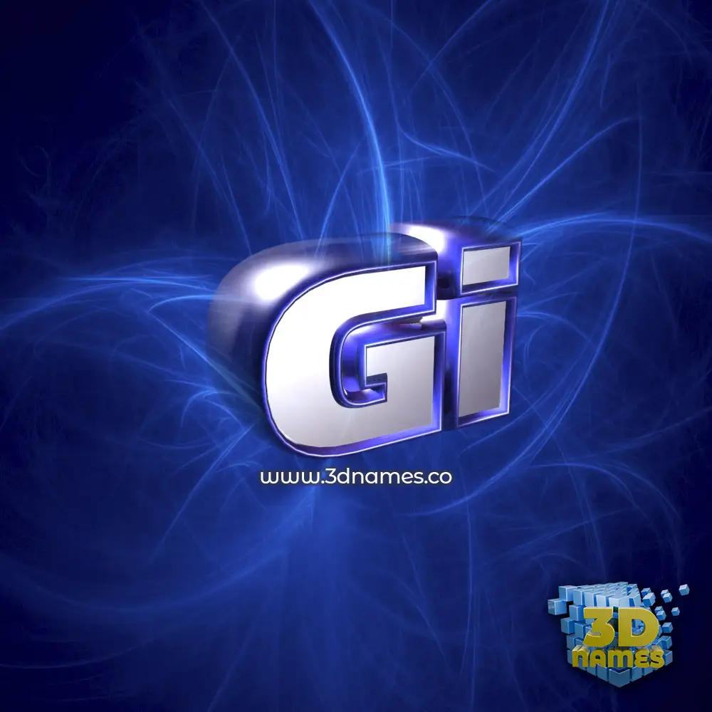 gi in Plasma style - 3D name wallpaper