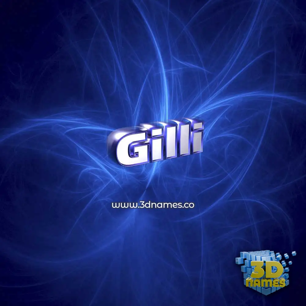 gilli in Plasma style - 3D name wallpaper