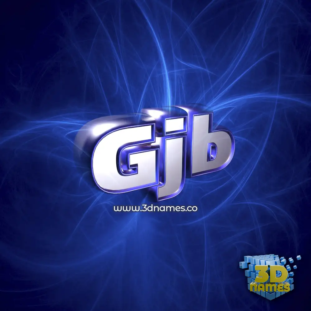 gjb in Plasma style - 3D name wallpaper