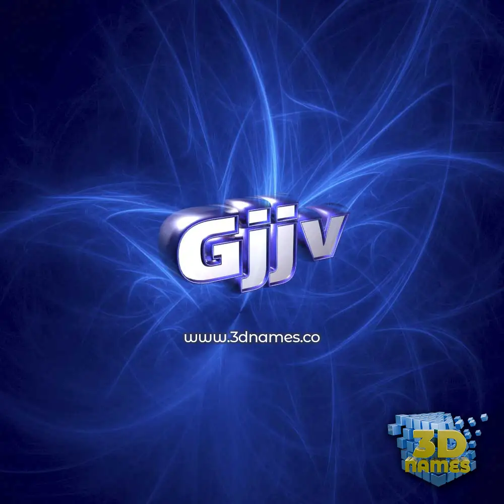 gjjv in Plasma style - 3D name wallpaper