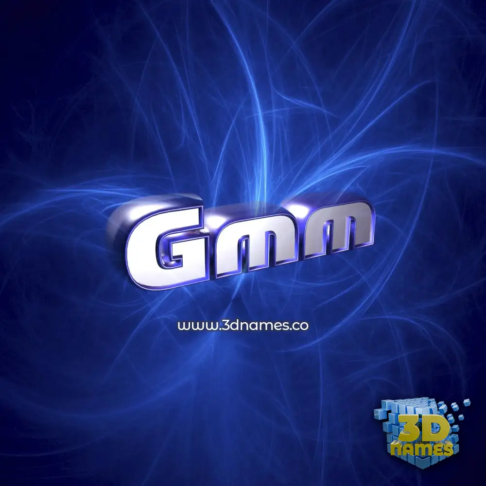 gmm in Plasma style - 3D name wallpaper