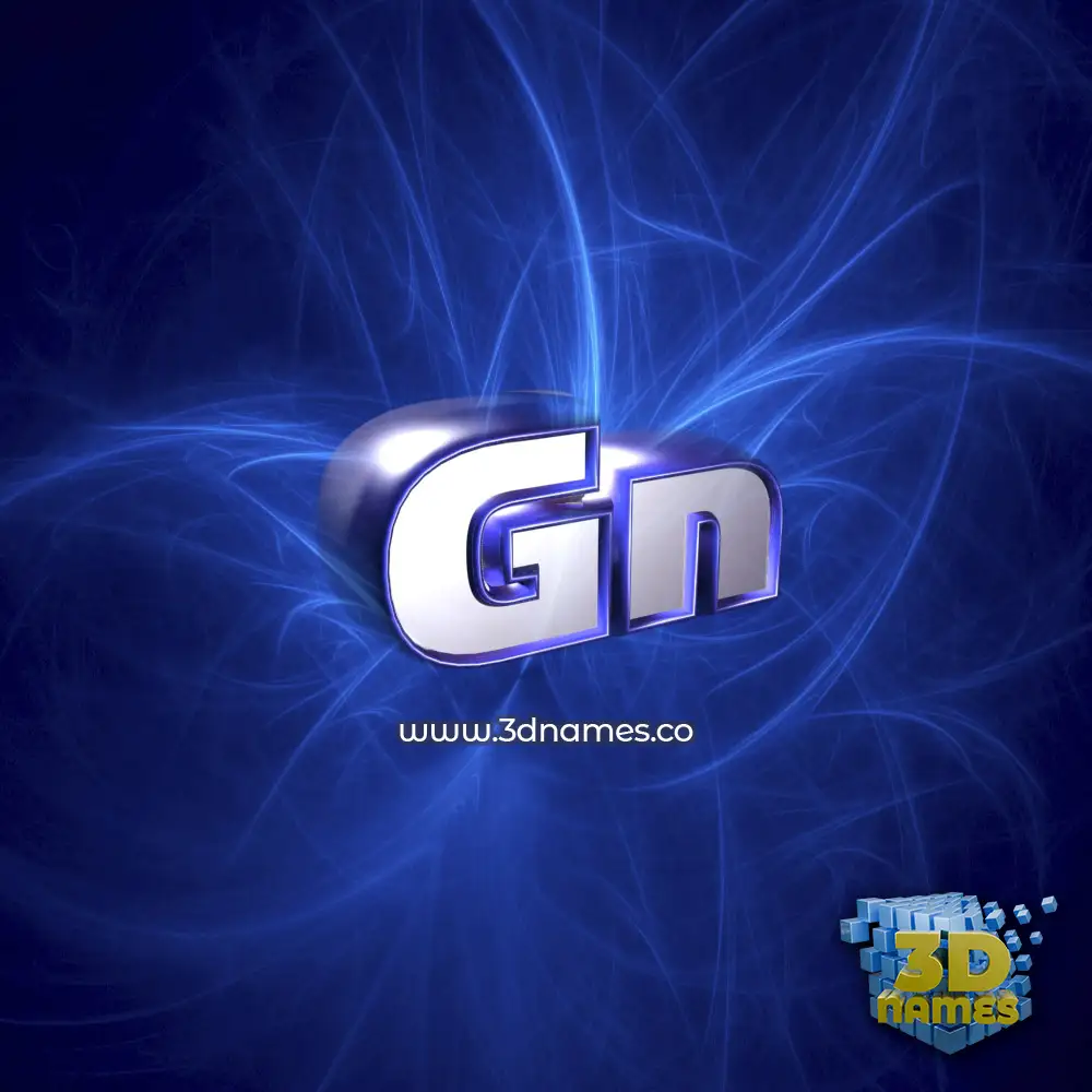 gn in Plasma style - 3D name wallpaper