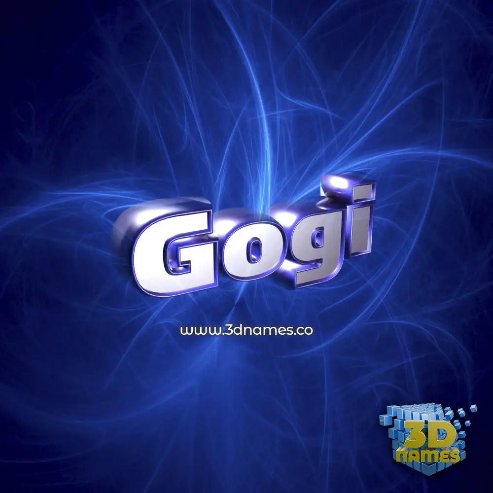 gogi in Plasma style - 3D name wallpaper