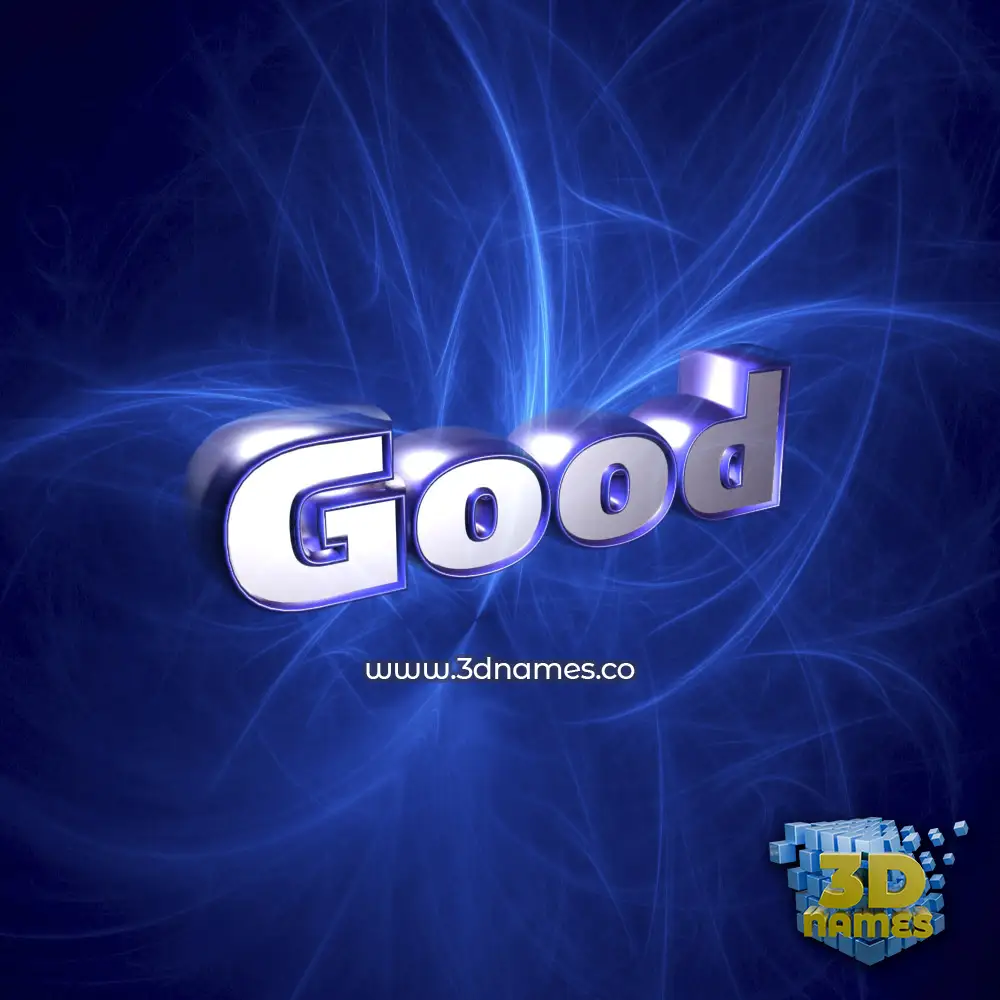 good in Plasma style - 3D name wallpaper