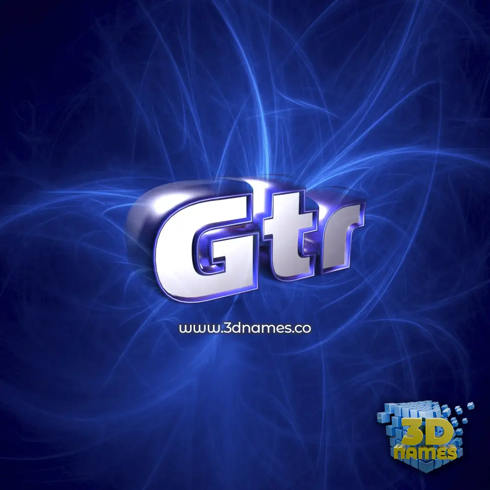 gtr in Plasma style - 3D name wallpaper