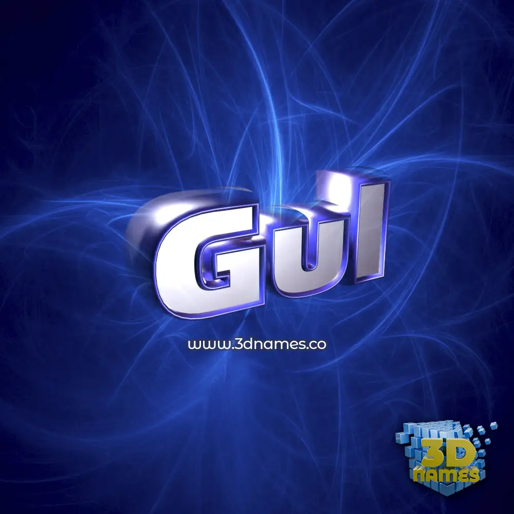 gul in Plasma style - 3D name wallpaper