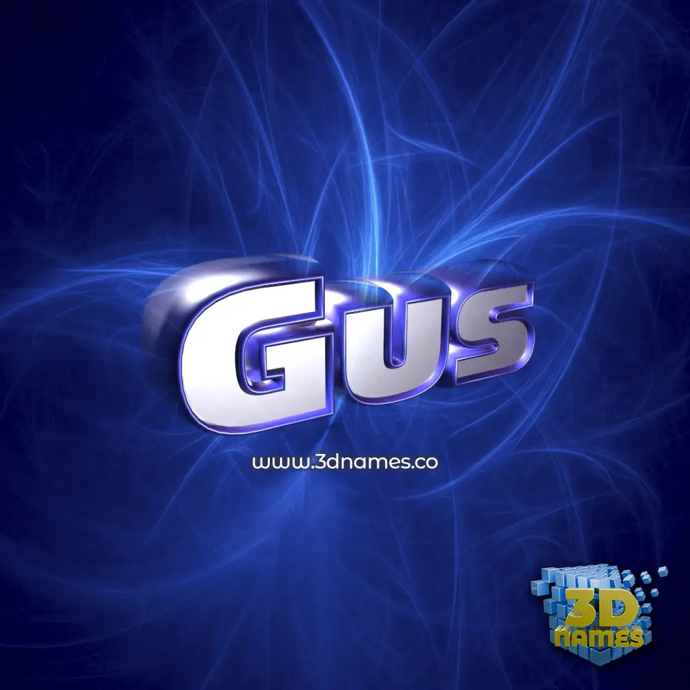 gus in Plasma style - 3D name wallpaper