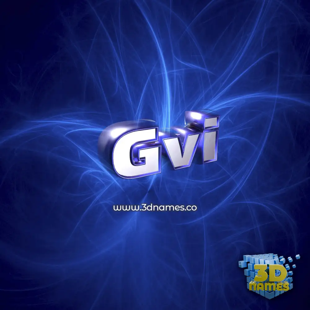 gvi in Plasma style - 3D name wallpaper