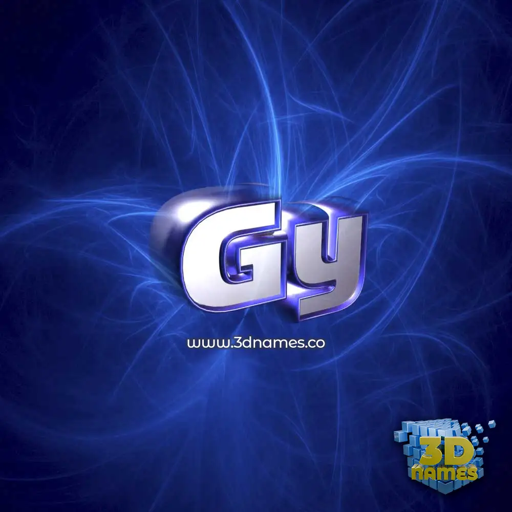 gy in Plasma style - 3D name wallpaper