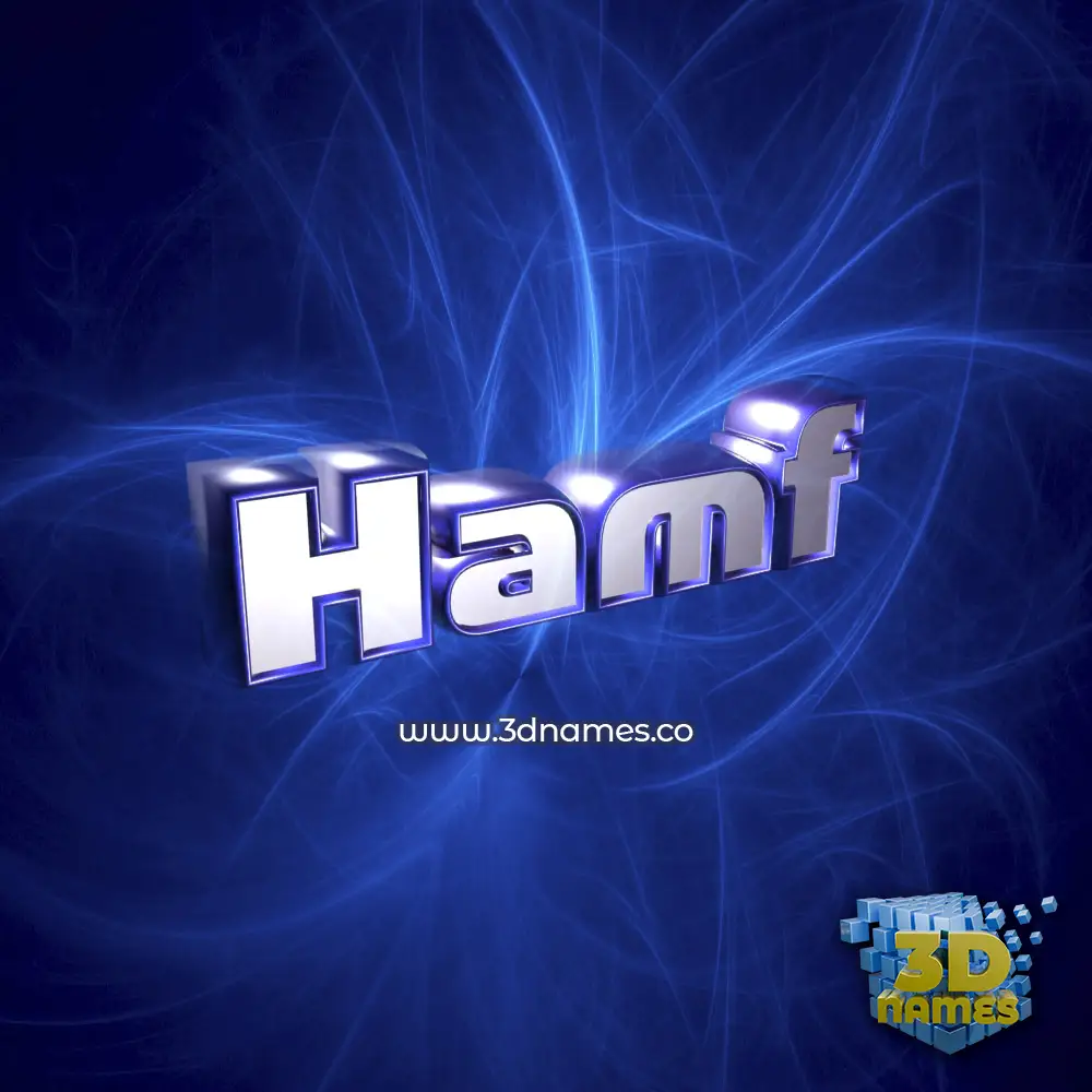 hamf in Plasma style - 3D name wallpaper